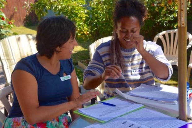 Facilitators of CoP circle being trained in New Zealand